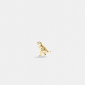 Coach 14 K Gold Rexy Single Stud Earring Doré | COH866139