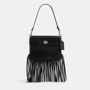 Coach 1964 Fringe Bag Argent Noir | COH865281