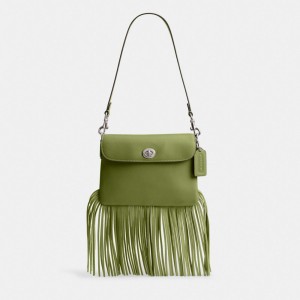 Coach 1964 Fringe Bag Argent Vert Clair | COH864918