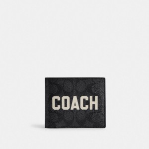 Coach 3 In 1 Wallet In Signature Canvas With Graphic Grise Multicolore | COH866724