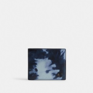 Coach 3 In 1 Wallet With Tie Dye Print Bleu Marine Multicolore | COH866726