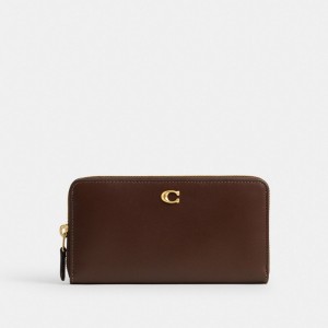 Coach Accordion Zip Wallet Marron | COH865502