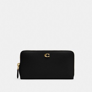 Coach Accordion Zip Wallet Noir | COH865501