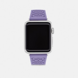 Coach Apple Watch® Strap, 38 Mm And 40 Mm Violette | COH866271