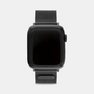 Coach Apple Watch® Strap, 42 Mm And 44 Mm Noir | COH866272