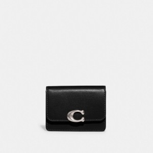 Coach Bandit Card Case Argent Noir | COH865703