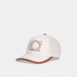 Coach Baseball Hat Blanche | COH866412
