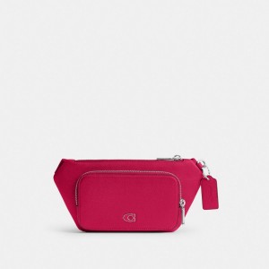 Coach Belt Bag With Signature Canvas Interior Detail Rose | COH865189