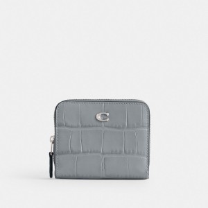 Coach Billfold Wallet Argent Grise Bleu | COH865572