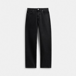 Coach Black Taper Jeans In Organic Cotton Noir | COH866946