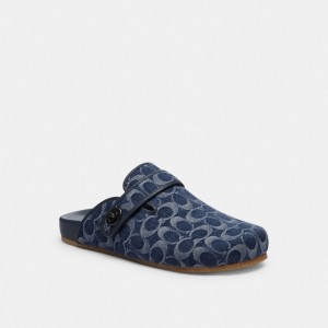 Coach Blake Clog In Signature Denim Bleu | COH866844