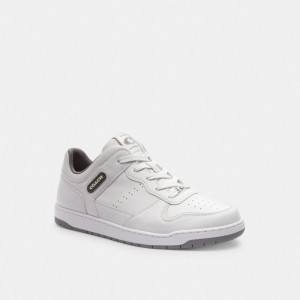 Coach C201 Sneaker Blanche Grise | COH866810