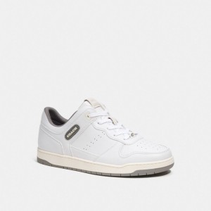 Coach C201 Sneaker Blanche Grise | COH866812