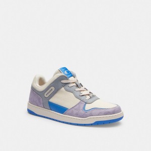 Coach C201 Sneaker In Signature Canvas Violette | COH866808