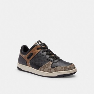 Coach C201 Sneaker In Signature Noir | COH866805