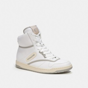 Coach C202 High Top Sneaker Blanche | COH866791
