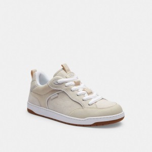 Coach C203 Sneaker In Signature Canvas Blanche | COH866785