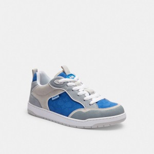 Coach C203 Sneaker In Signature Canvas Bleu | COH866802