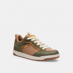 Coach C203 Sneaker In Signature Canvas Vert | COH866779
