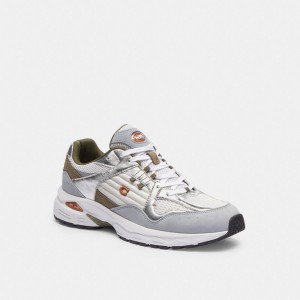 Coach C301 Sneaker Blanche Grise | COH865838
