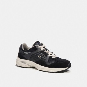 Coach C301 Sneaker With Signature Canvas Grise Noir | COH866781