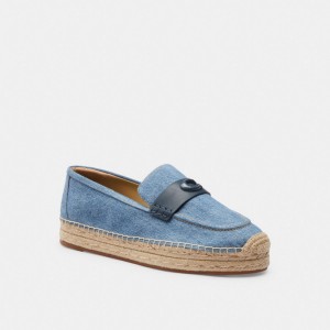 Coach Camilla Espadrille Indigo Bleu | COH865786