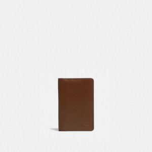 Coach Card Wallet Marron | COH866760