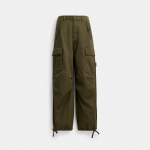 Coach Cargo Pants In Organic Cotton Vert | COH866051