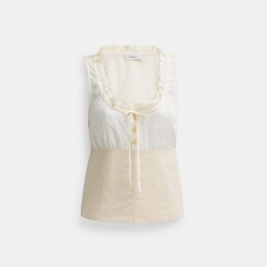Coach Cargo Top Blanche | COH866016