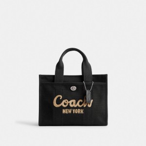 Coach Cargo Tote Bag 26 Argent Noir | COH865094