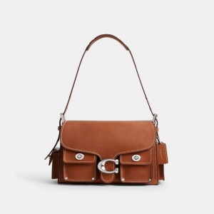 Coach Cargo Turnlock Soft Tabby Argent | COH865337