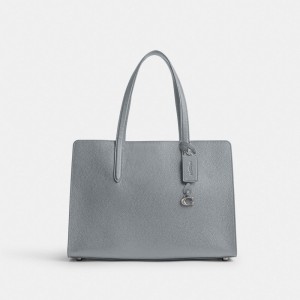 Coach Carter Carryall Bag Argent Grise Bleu | COH865053