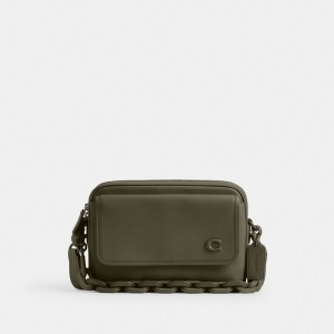 Coach Charter Flap Crossbody 24 Vert | COH866614