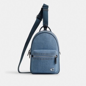 Coach Charter Pack Bleu Indigo Bleu | COH866513