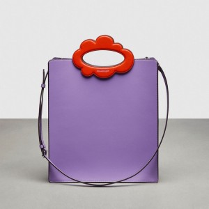 Coach Cloud Handle Tote Orange | COH866628
