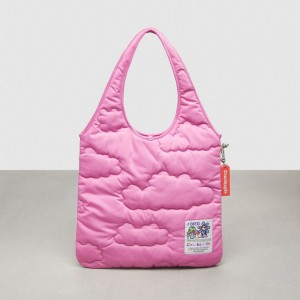 Coach Coachtopia Loop Flat Tote With Cloud Quilting Rose | COH866625
