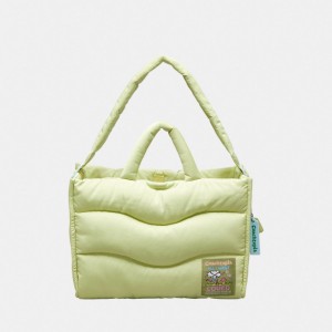 Coach Coachtopia Loop Tote With Wavy Quilting Vert Clair | COH865048