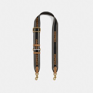 Coach Colorblock Webbing Strap Noir Multicolore | COH866442
