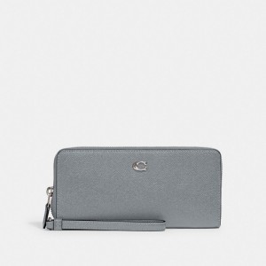 Coach Continental Wallet Argent Grise Bleu | COH865635