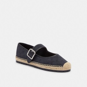 Coach Courtney Espadrille In Signature Canvas Noir | COH865763