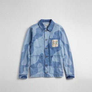 Coach Denim Jacket In Wavy Wash Bleu Multicolore | COH866863