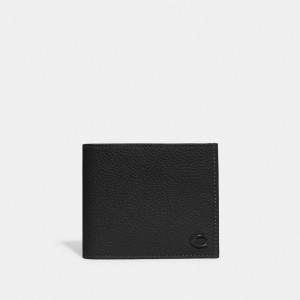 Coach Double Billfold Wallet Noir | COH866708