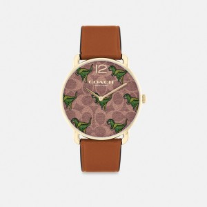 Coach Elliot Watch, 36 Mm Marron | COH866299