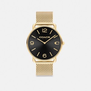 Coach Elliot Watch, 41 Mm Doré Noir | COH866974