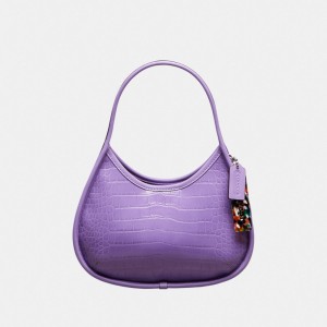 Coach Ergo Bag In Croc Embossed Coachtopia Leather Violette | COH864840