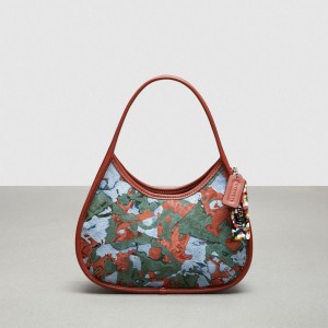 Coach Ergo Bag In Patchwork Upcrushed Upcrafted Leather Vert Indigo Multicolore | COH864824
