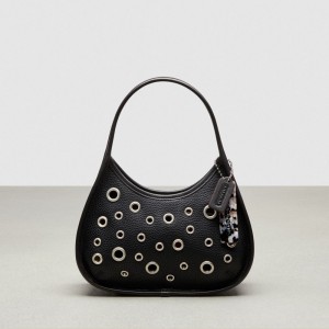 Coach Ergo Bag In Pebbled Coachtopia Leather: Grommets Noir | COH864816