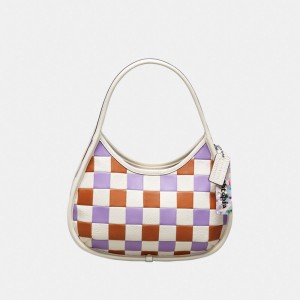 Coach Ergo Bag In Tri Color Checkerboard Upcrafted Leather Multicolore | COH864881