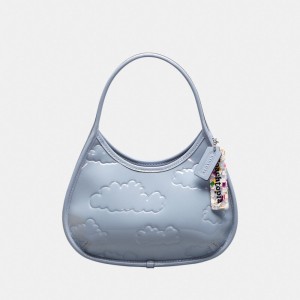 Coach Ergo In Crinkled Patent Coachtopia Leather: Embossed Cloud Print Bleu | COH864814