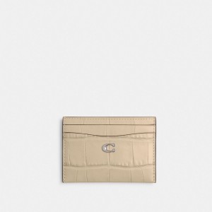 Coach Essential Card Case Argent Blanche | COH865547